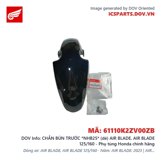CHẮN BÙN TRƯỚC *NHB25* (dè) AIR BLADE, AIR BLADE 125/160 - Phụ tùng Honda chính hãng
