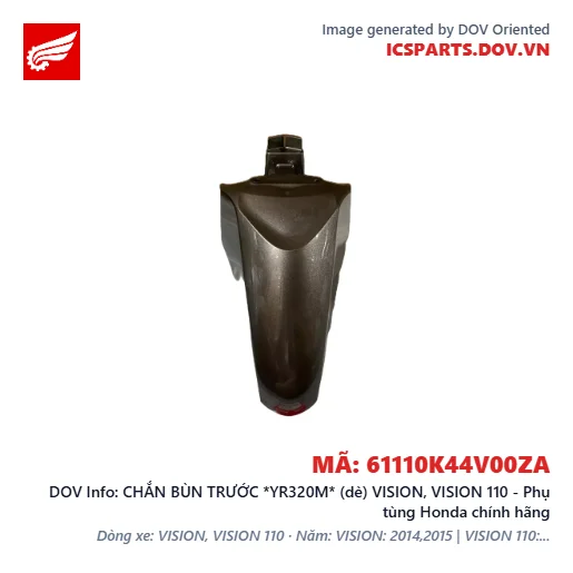 CHẮN BÙN TRƯỚC *YR320M* (dè) VISION, VISION 110 - Phụ tùng Honda chính hãng