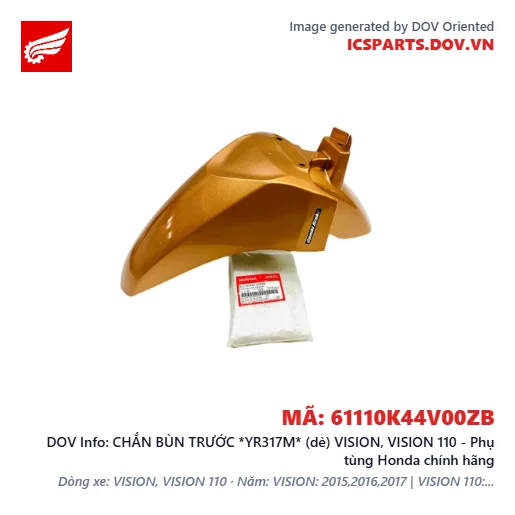 CHẮN BÙN TRƯỚC *YR317M* (dè) VISION, VISION 110 - Phụ tùng Honda chính hãng