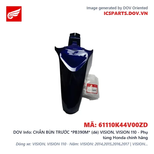 CHẮN BÙN TRƯỚC *PB390M* (dè) VISION, VISION 110 - Phụ tùng Honda chính hãng