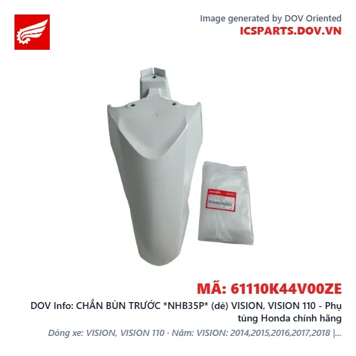 CHẮN BÙN TRƯỚC *NHB35P* (dè) VISION, VISION 110 - Phụ tùng Honda chính hãng