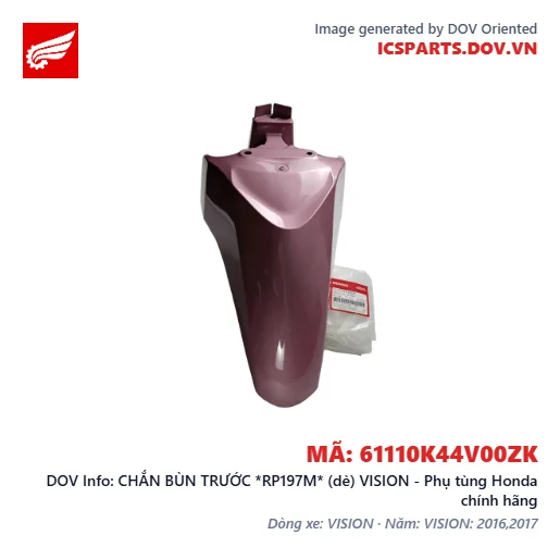 CHẮN BÙN TRƯỚC *RP197M* (dè) VISION - Phụ tùng Honda chính hãng