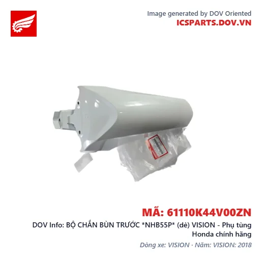 BỘ CHẮN BÙN TRƯỚC *NHB55P* (dè) VISION - Phụ tùng Honda chính hãng
