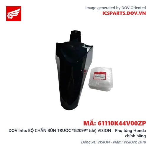 BỘ CHẮN BÙN TRƯỚC *G209P* (dè) VISION - Phụ tùng Honda chính hãng