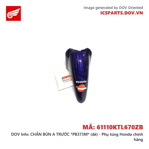 CHẮN BÙN A TRƯỚC *PB373M* (dè) - Phụ tùng Honda chính hãng