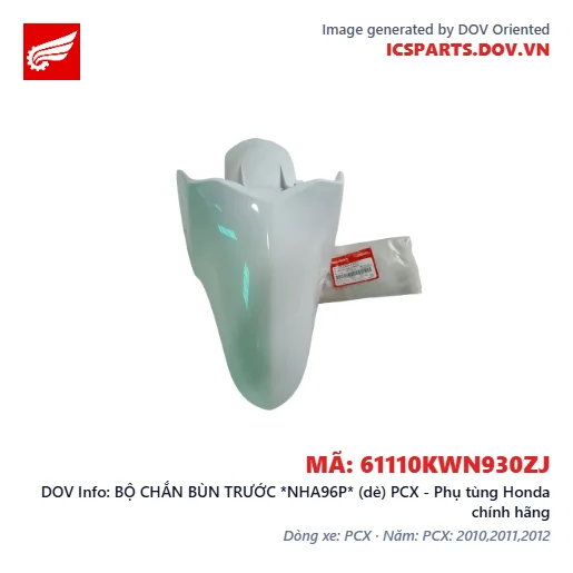 BỘ CHẮN BÙN TRƯỚC *NHA96P* (dè) PCX - Phụ tùng Honda chính hãng