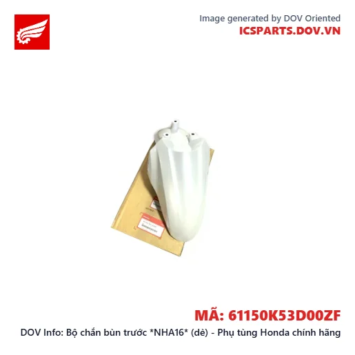 Bộ chắn bùn trước *NHA16* (dè) - Phụ tùng Honda chính hãng