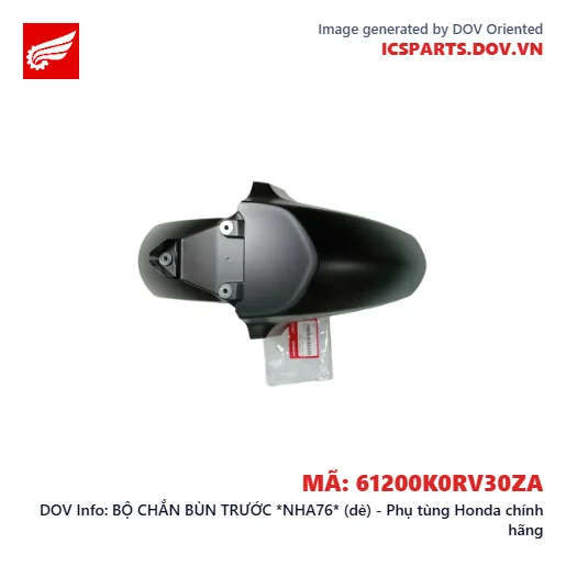 BỘ CHẮN BÙN TRƯỚC *NHA76* (dè) - Phụ tùng Honda chính hãng
