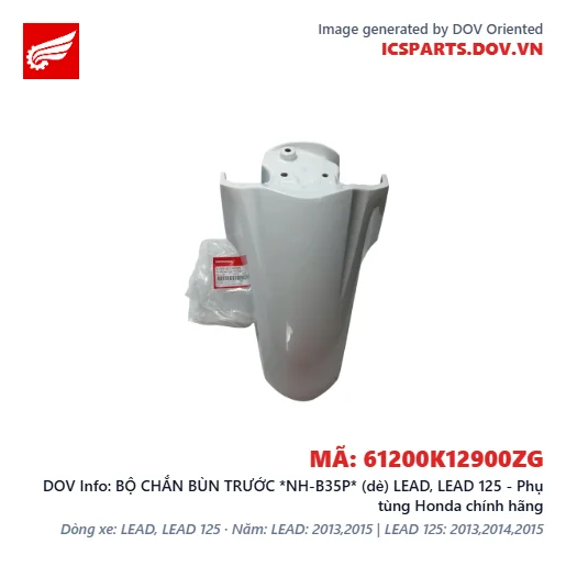 BỘ CHẮN BÙN TRƯỚC *NH-B35P* (dè) LEAD, LEAD 125 - Phụ tùng Honda chính hãng