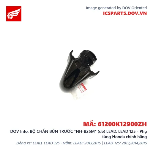 BỘ CHẮN BÙN TRƯỚC *NH-B25M* (dè) LEAD, LEAD 125 - Phụ tùng Honda chính hãng