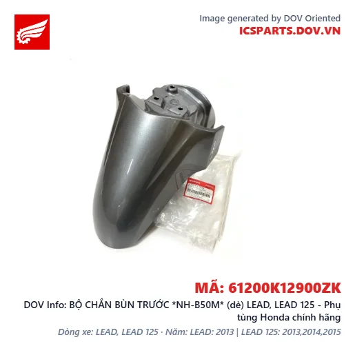 BỘ CHẮN BÙN TRƯỚC *NH-B50M* (dè) LEAD, LEAD 125 - Phụ tùng Honda chính hãng