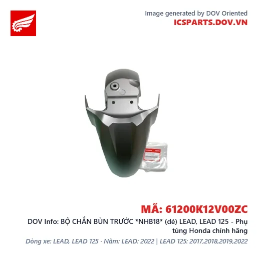 BỘ CHẮN BÙN TRƯỚC *NHB18* (dè) LEAD, LEAD 125 - Phụ tùng Honda chính hãng