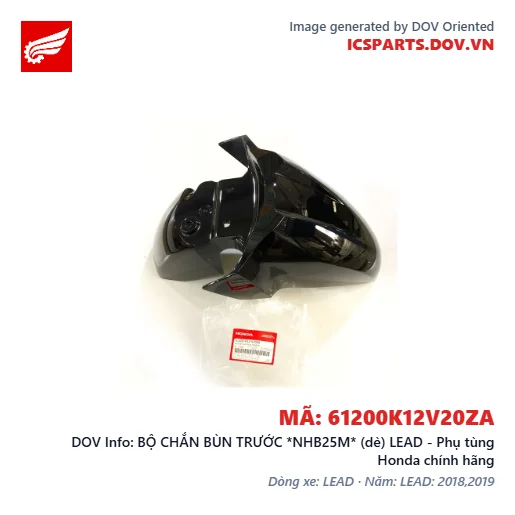 BỘ CHẮN BÙN TRƯỚC *NHB25M* (dè) LEAD - Phụ tùng Honda chính hãng