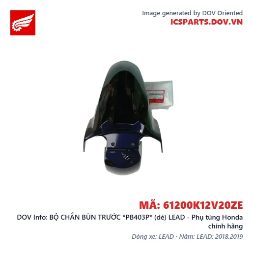 BỘ CHẮN BÙN TRƯỚC *PB403P* (dè) LEAD - Phụ tùng Honda chính hãng