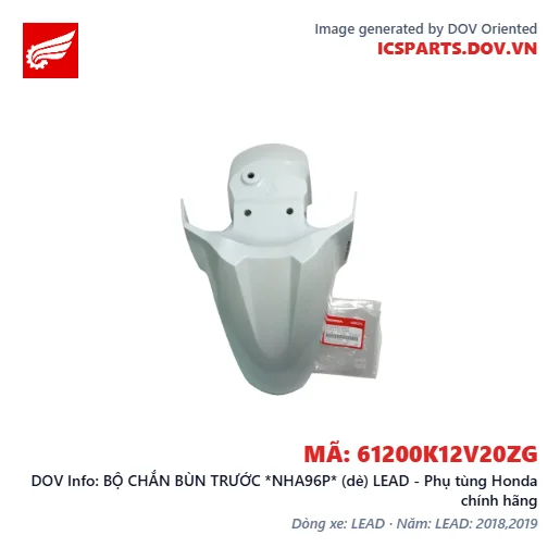 BỘ CHẮN BÙN TRƯỚC *NHA96P* (dè) LEAD - Phụ tùng Honda chính hãng