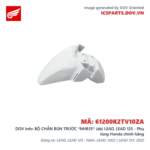 BỘ CHẮN BÙN TRƯỚC *NHB35* (dè) LEAD, LEAD 125 - Phụ tùng Honda chính hãng