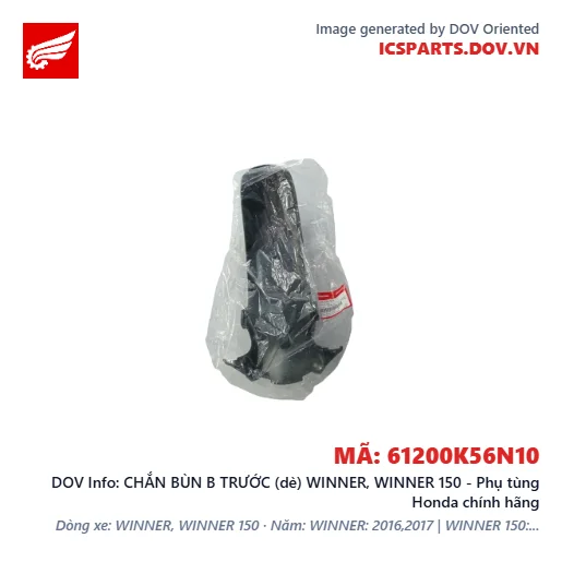 CHẮN BÙN B TRƯỚC (dè) WINNER, WINNER 150 - Phụ tùng Honda chính hãng