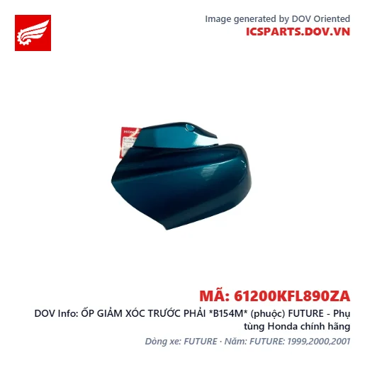 ỐP GIẢM XÓC TRƯỚC PHẢI *B154M* (phuộc) FUTURE - Phụ tùng Honda chính hãng