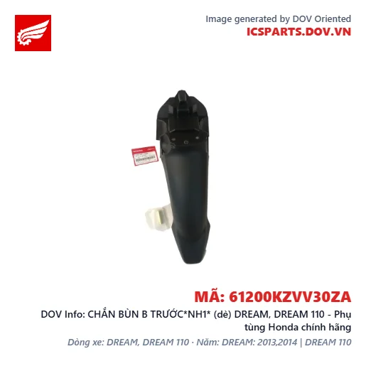 CHẮN BÙN B TRƯỚC*NH1* (dè) DREAM, DREAM 110 - Phụ tùng Honda chính hãng
