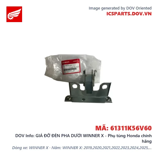 GIÁ ĐỠ ĐÈN PHA DƯỚI WINNER X - Phụ tùng Honda chính hãng
