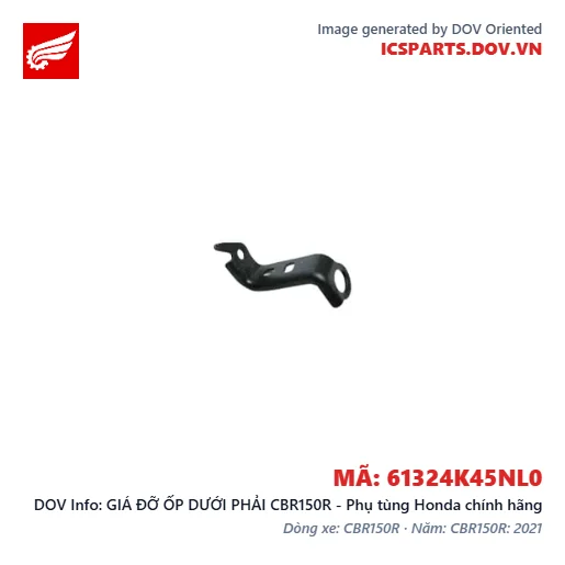 GIÁ ĐỠ ỐP DƯỚI PHẢI CBR150R - Phụ tùng Honda chính hãng