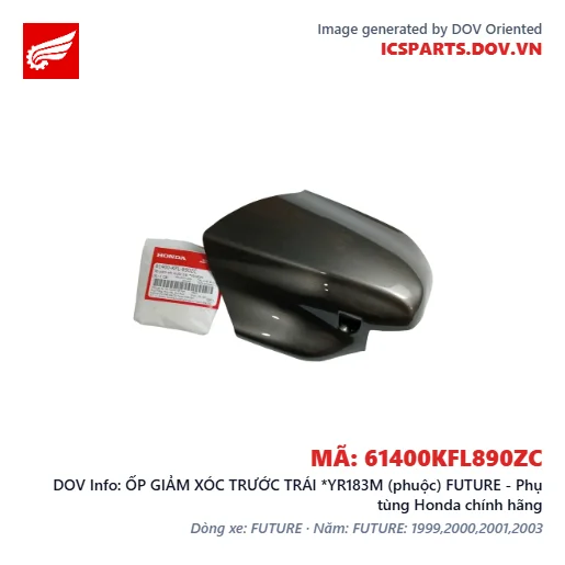 ỐP GIẢM XÓC TRƯỚC TRÁI *YR183M (phuộc) FUTURE - Phụ tùng Honda chính hãng
