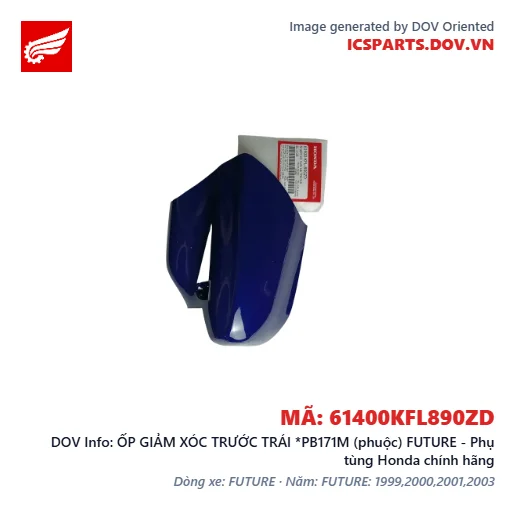 ỐP GIẢM XÓC TRƯỚC TRÁI *PB171M (phuộc) FUTURE - Phụ tùng Honda chính hãng