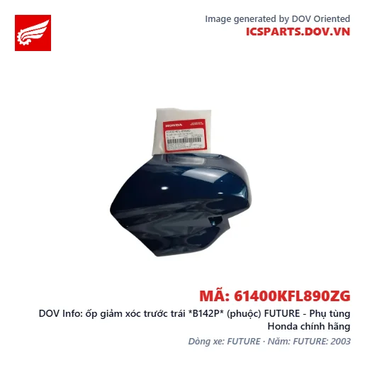 ốp giảm xóc trước trái *B142P* (phuộc) FUTURE - Phụ tùng Honda chính hãng