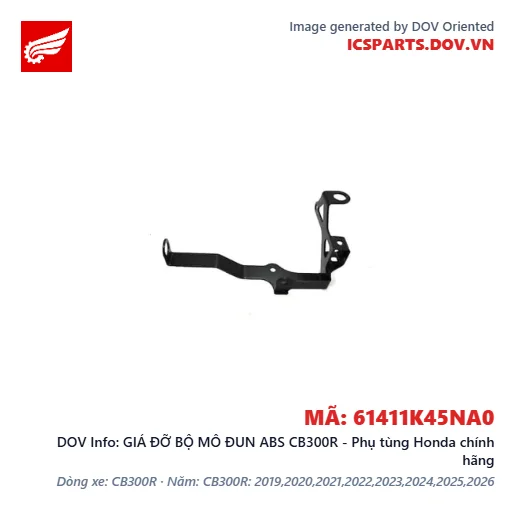 GIÁ ĐỠ BỘ MÔ ĐUN ABS CB300R - Phụ tùng Honda chính hãng