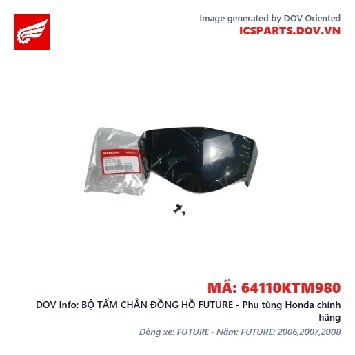 BỘ TẤM CHẮN ĐỒNG HỒ FUTURE - Phụ tùng Honda chính hãng