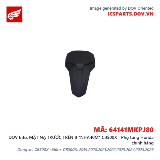 MẶT NẠ TRƯỚC TRÊN B *NHA40M* CB500X - Phụ tùng Honda chính hãng