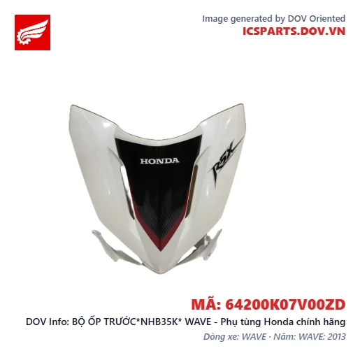 BỘ ỐP TRƯỚC*NHB35K* WAVE - Phụ tùng Honda chính hãng
