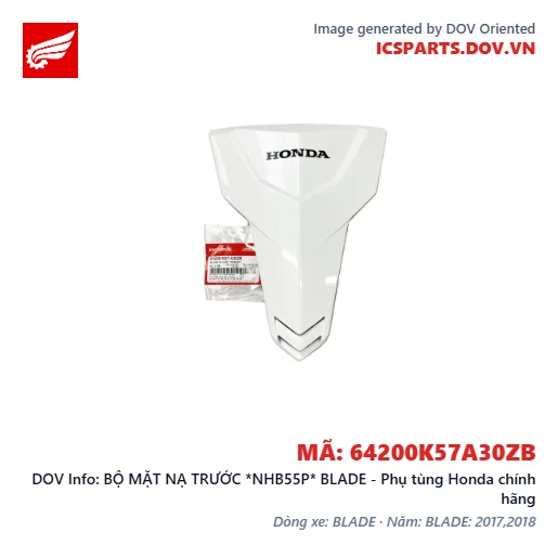 BỘ MẶT NẠ TRƯỚC *NHB55P* BLADE - Phụ tùng Honda chính hãng