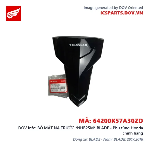 BỘ MẶT NẠ TRƯỚC *NHB25M* BLADE - Phụ tùng Honda chính hãng