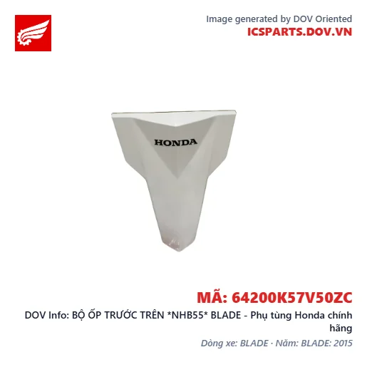 BỘ ỐP TRƯỚC TRÊN *NHB55* BLADE - Phụ tùng Honda chính hãng