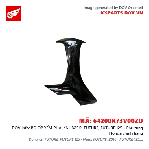 BỘ ỐP YẾM PHẢI *NHB25K* FUTURE, FUTURE 125 - Phụ tùng Honda chính hãng