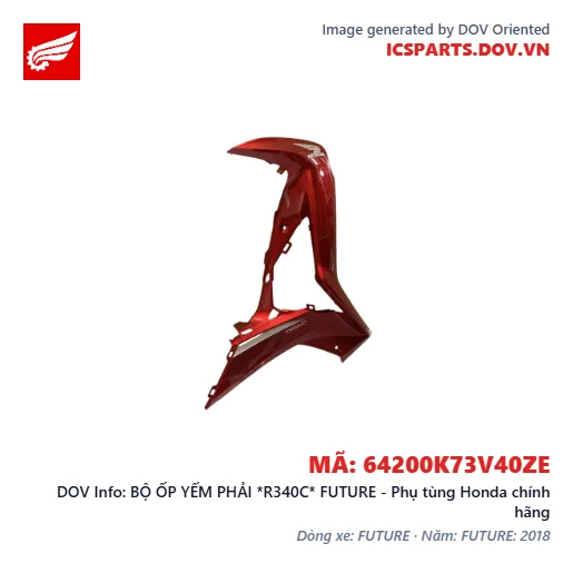 BỘ ỐP YẾM PHẢI *R340C* FUTURE - Phụ tùng Honda chính hãng