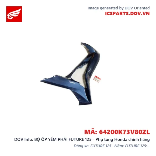 BỘ ỐP YẾM PHẢI FUTURE 125 - Phụ tùng Honda chính hãng