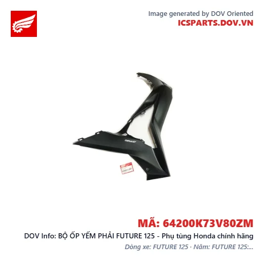 BỘ ỐP YẾM PHẢI FUTURE 125 - Phụ tùng Honda chính hãng