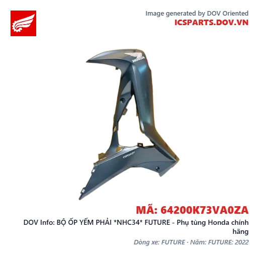 BỘ ỐP YẾM PHẢI *NHC34* FUTURE - Phụ tùng Honda chính hãng