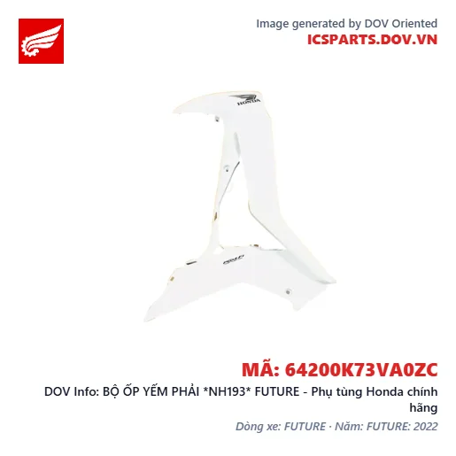 BỘ ỐP YẾM PHẢI *NH193* FUTURE - Phụ tùng Honda chính hãng