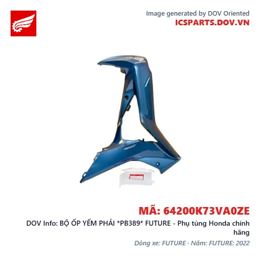 BỘ ỐP YẾM PHẢI *PB389* FUTURE - Phụ tùng Honda chính hãng