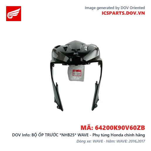 BỘ ỐP TRƯỚC *NHB25* WAVE - Phụ tùng Honda chính hãng