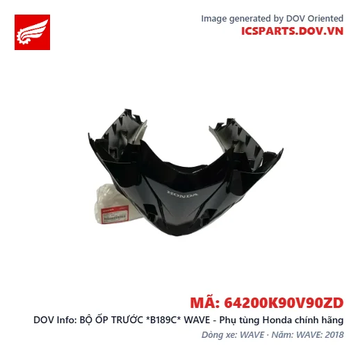 BỘ ỐP TRƯỚC *B189C* WAVE - Phụ tùng Honda chính hãng