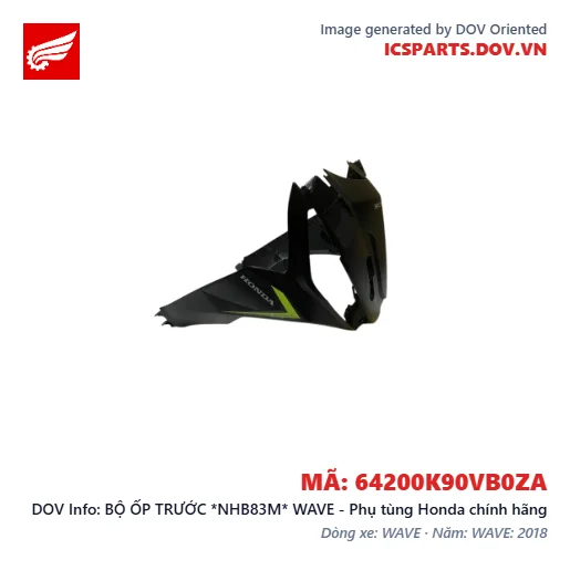 BỘ ỐP TRƯỚC *NHB83M* WAVE - Phụ tùng Honda chính hãng