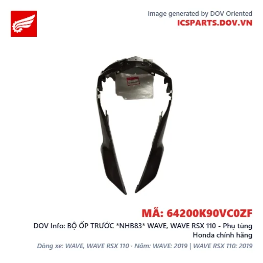 BỘ ỐP TRƯỚC *NHB83* WAVE, WAVE RSX 110 - Phụ tùng Honda chính hãng