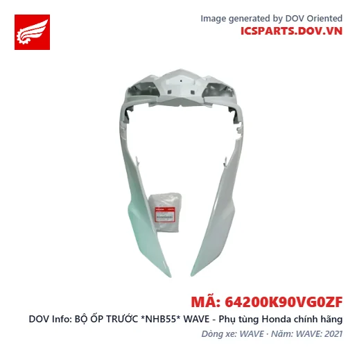 BỘ ỐP TRƯỚC *NHB55* WAVE - Phụ tùng Honda chính hãng