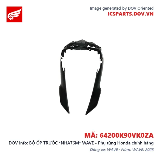 BỘ ỐP TRƯỚC *NHA76M* WAVE - Phụ tùng Honda chính hãng