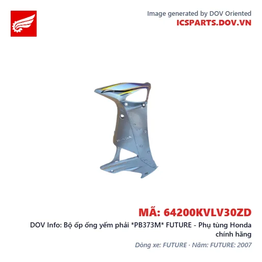 Bộ ốp ống yếm phải *PB373M* FUTURE - Phụ tùng Honda chính hãng