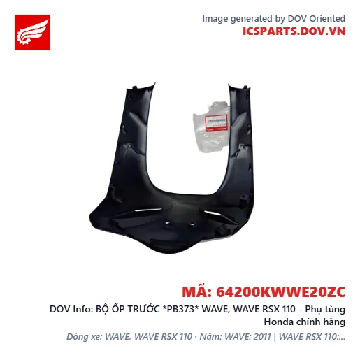 BỘ ỐP TRƯỚC *PB373* WAVE, WAVE RSX 110 - Phụ tùng Honda chính hãng